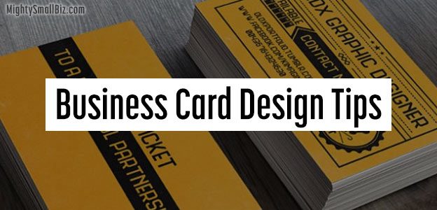 business card design tips