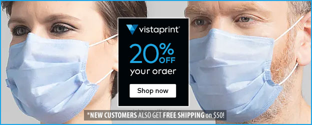 vistaprint disposable masks coupon