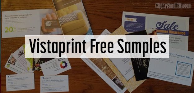 vistaprint free samples